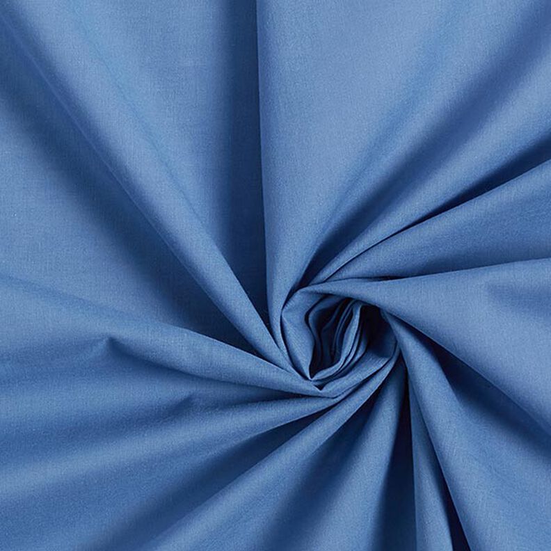 Bavlněný batist jednobarevný – džínově modrá,  image number 1