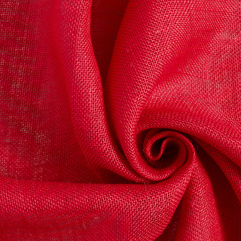 Dekorační látka Juta Jednobarevné provedení 150 cm – červená,  image number 1