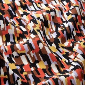 Tahy &scaron;tětcem na krepov&eacute; tkanině &ndash; čern&aacute;/terracotta, 