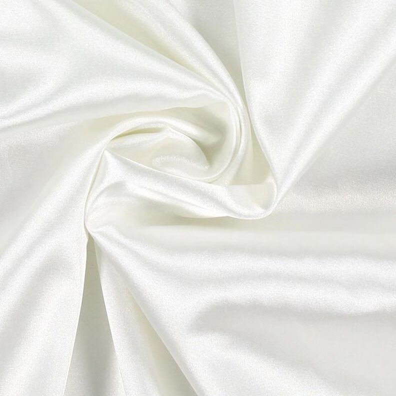 Stretch Satin – vlněná bílá,  image number 2