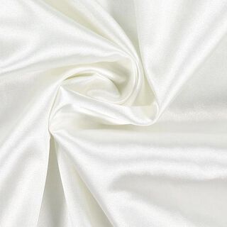 Stretch Satin – vlněná bílá, 