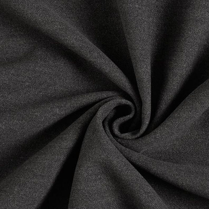 Kabátová tkanina z recyklovaného polyesteru melanž – antracitová,  image number 1