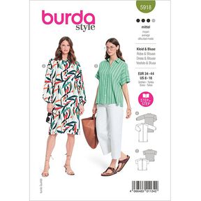 šaty/halenka | Burda 5918 | 34-44, 