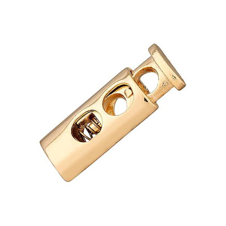 Brzdička na šňůrku [ Ø 5 mm ] – zlatá kovový,  image number 1