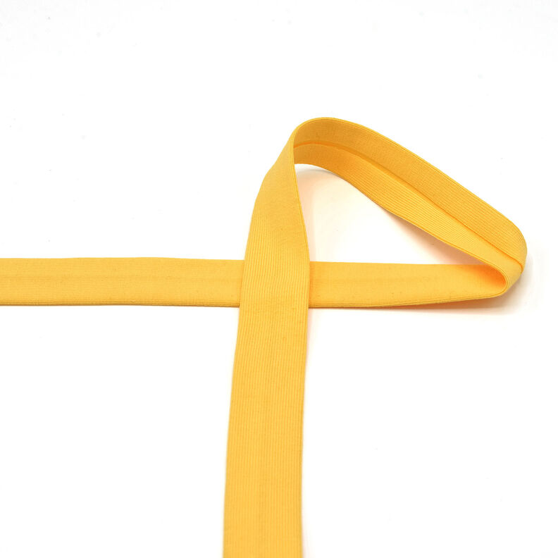 Šikmý proužek Bavlněný žerzej [20 mm] – sluníčkově žlutá,  image number 2