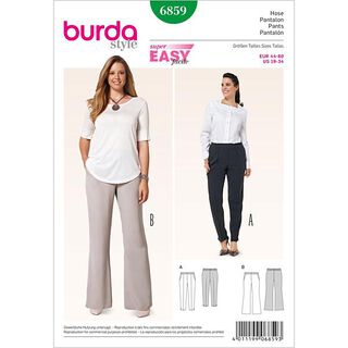 Kalhoty / Kalhoty s gumou v pase, Burda 6859, 