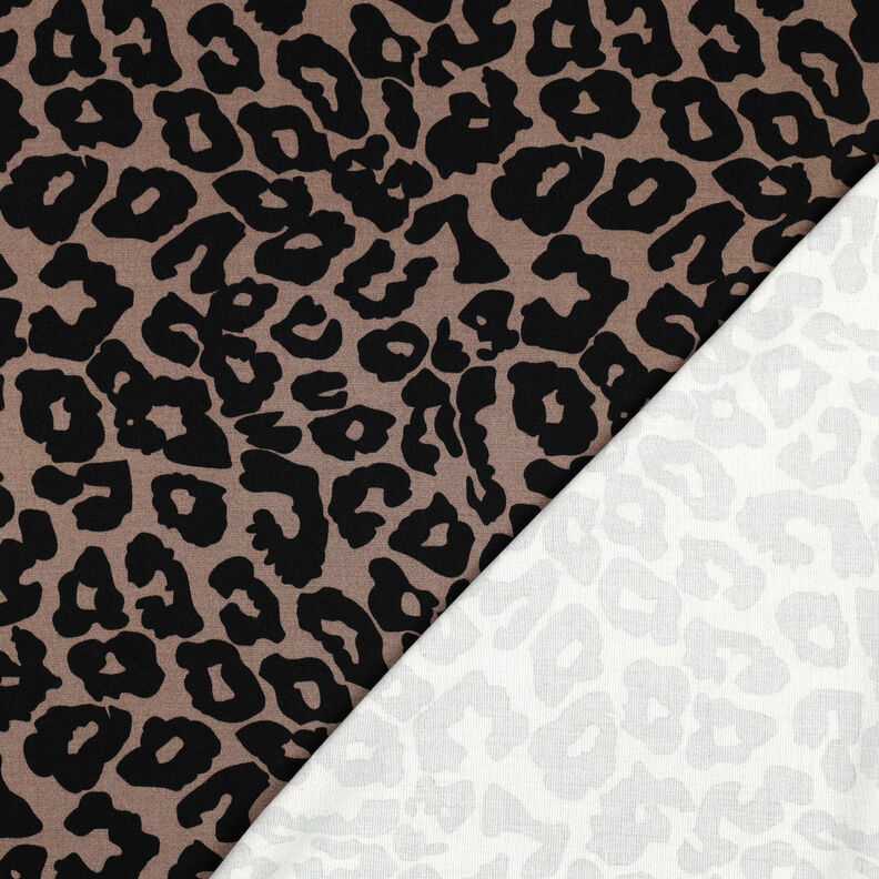 Viskóza Streč Leopard | Poppy Fabrics – hnědá,  image number 4