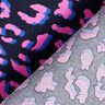 Povrstvená bavlna Abstraktní Leopardí vzor | Poppy Fabrics – noční modrá/pink,  thumbnail number 4
