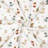 Mušelín / dvojitá mačkaná tkanina Lesní zvířátka digitální potisk | Poppy Fabrics – bílá/terracotta,  thumbnail number 3