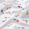 Jemný bavlněný batist vyšívané květiny | Poppy Fabrics – bílá/zářivě oranžová,  thumbnail number 2