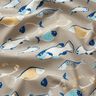 Bavlněná látka Kreton Hejno ryb – taupe (šedohnědá),  thumbnail number 2