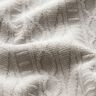 Žakárový žerzej Směs bavlny zdobené proužky – hedvábně šedá,  thumbnail number 2