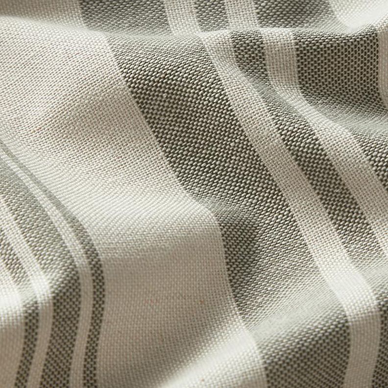 Dekorační látka Plátno tkané pruhy – piniová/přírodni,  image number 2