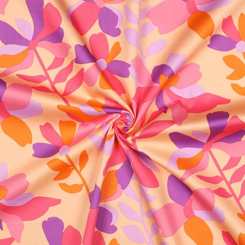 Bavlněný satén Cloverdale | Nerida Hansen – meruňková/pink,  image number 3