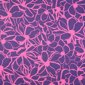 Bavlněný satén Magnolia | Nerida Hansen – světle fialova/pink, 