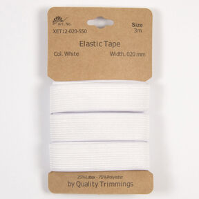 Elastický pásek [3 m | 20 mm] – bílá, 