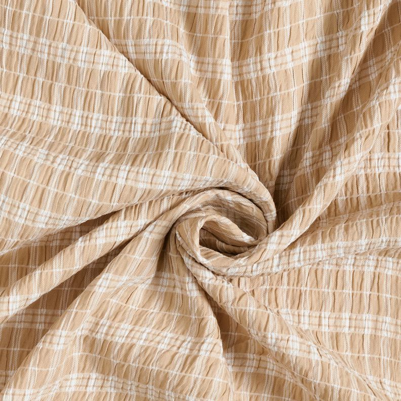 Seersucker Různorodé proužky – písková/bílá, image number 3