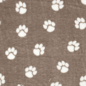 Hebký fleece Zvířecí tlapky | by Poppy – taupe (šedohnědá)/slonová kost, 