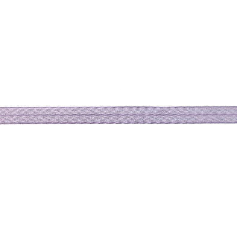 Elastická lemovací stuha  lesklý [15 mm] – šeříková,  image number 1