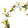 Dekorační květinový věnec s bobulemi [Ø 10 cm/ 16 cm] – bílá/zelená,  thumbnail number 2