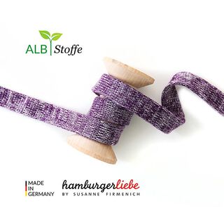 Bio šňůrka do kapuce Cord Me Melange GOTS - lila | Albstoffe | Hamburger Liebe, 