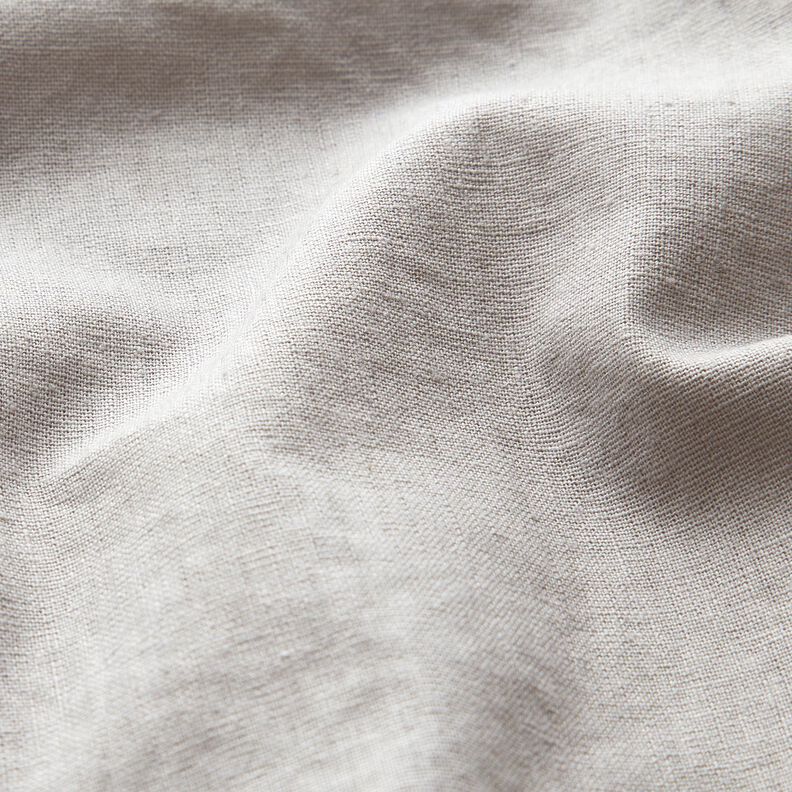 Směs praného lnu a bavlny – světle šedá,  image number 2