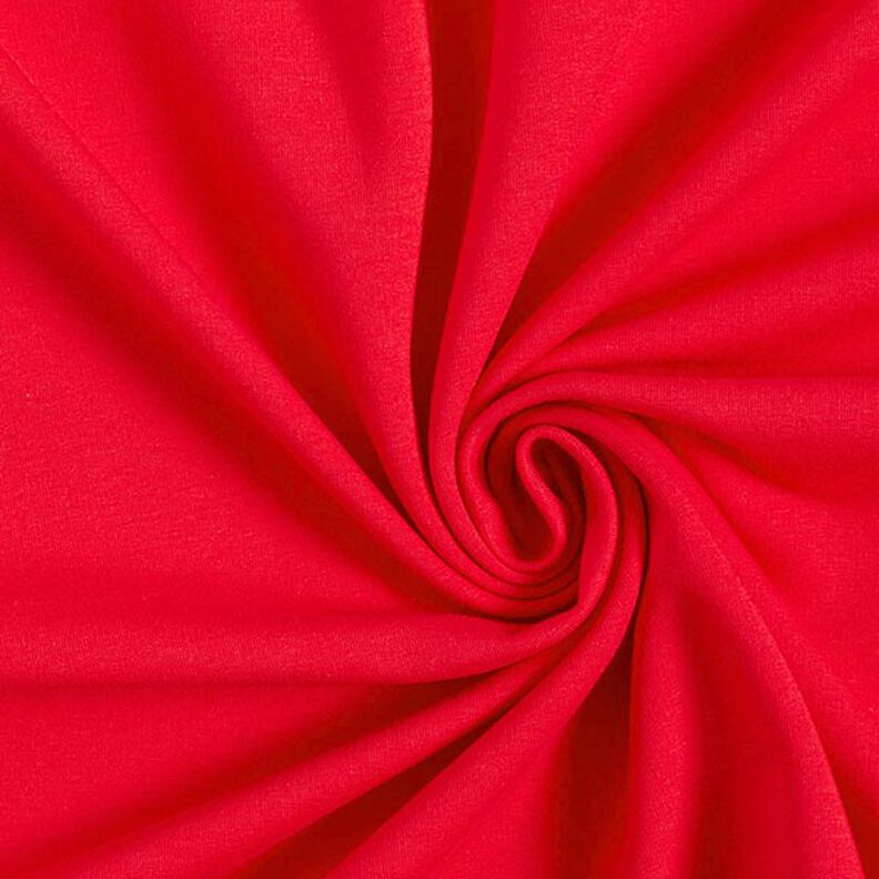 Lehká bavlněná teplákovina jednobarevná – červená,  image number 1