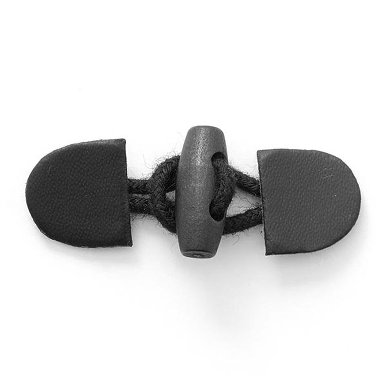 Dufflecoatové zapínání [ 55 mm ] – černá,  image number 1