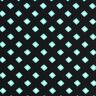 Látka na plavky retro diamanty – černá/máta peprná,  thumbnail number 1