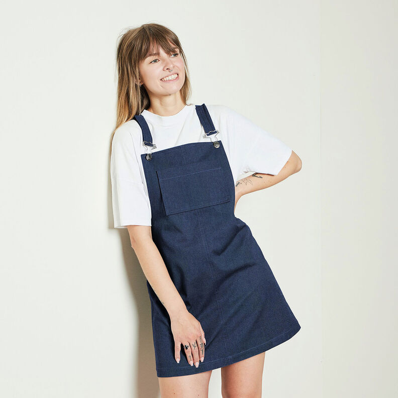 Těžký bavlněný denim – namornicka modr,  image number 6