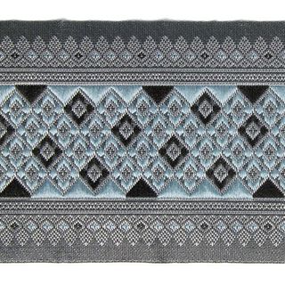 Žakárový prýmek Ikat – šedá, 