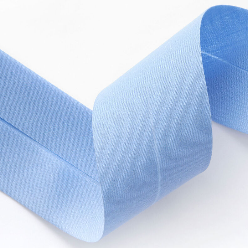 Šikmý proužek Polycotton [50 mm] – světle modra,  image number 2