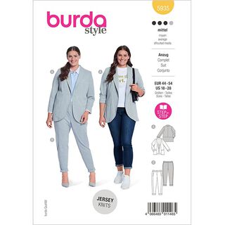 nadměrný oblek  | Burda 5935 | 44-54, 