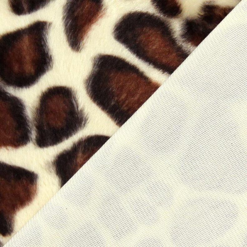 Imitace zvířecí kůže žirafa – hnědá,  image number 3