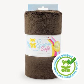 Plyšový SuperSoft SNUGLY [ 1 x 0,75 m | 5 mm ]  - tmavě hnědá | Kullaloo, 