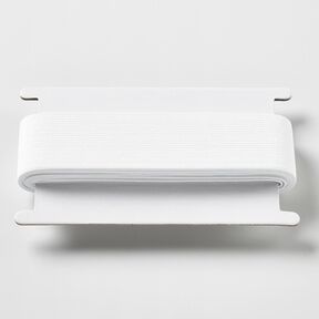 Hladká gumová stužka [3 m | 40 mm] – bílá, 