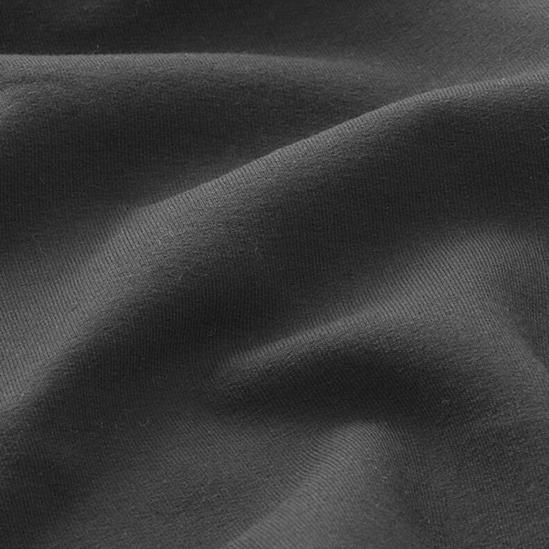 Lehká bavlněná teplákovina jednobarevná – černá,  image number 4