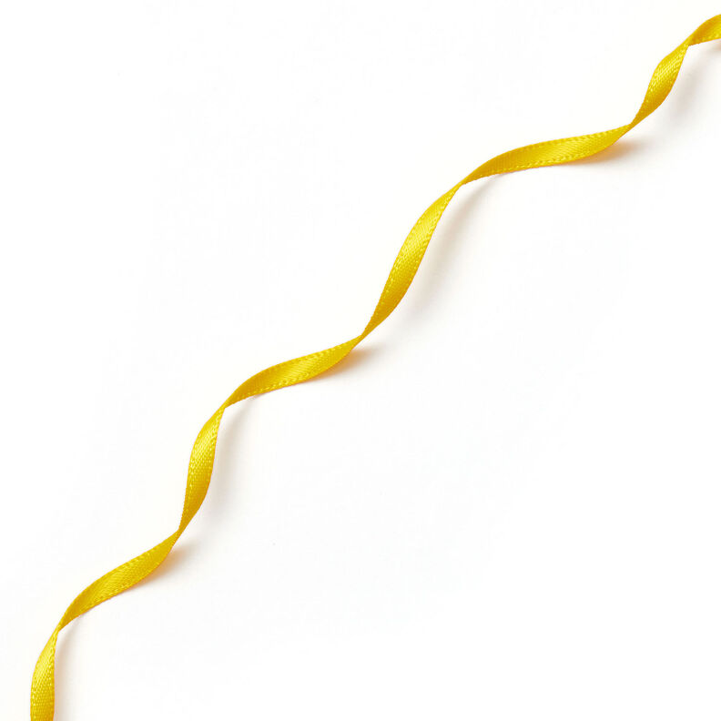 Saténová stuha [3 mm] – sluníčkově žlutá,  image number 2