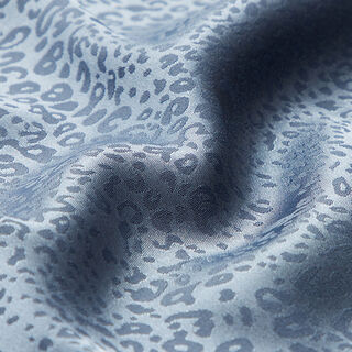 Polyesterový satén Minimalistický leopardí vzor – ocelová modr, 