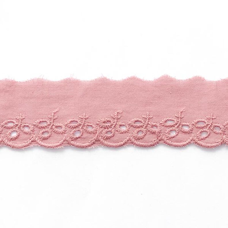 Festonová krajková stuha s listy [ 30 mm ] – růžová,  image number 2