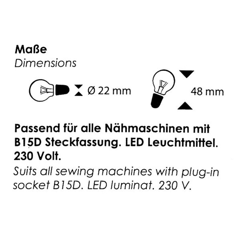 Žárovka LED “Carla’s Collection” B15D 230 V|0,6 watt,  image number 3