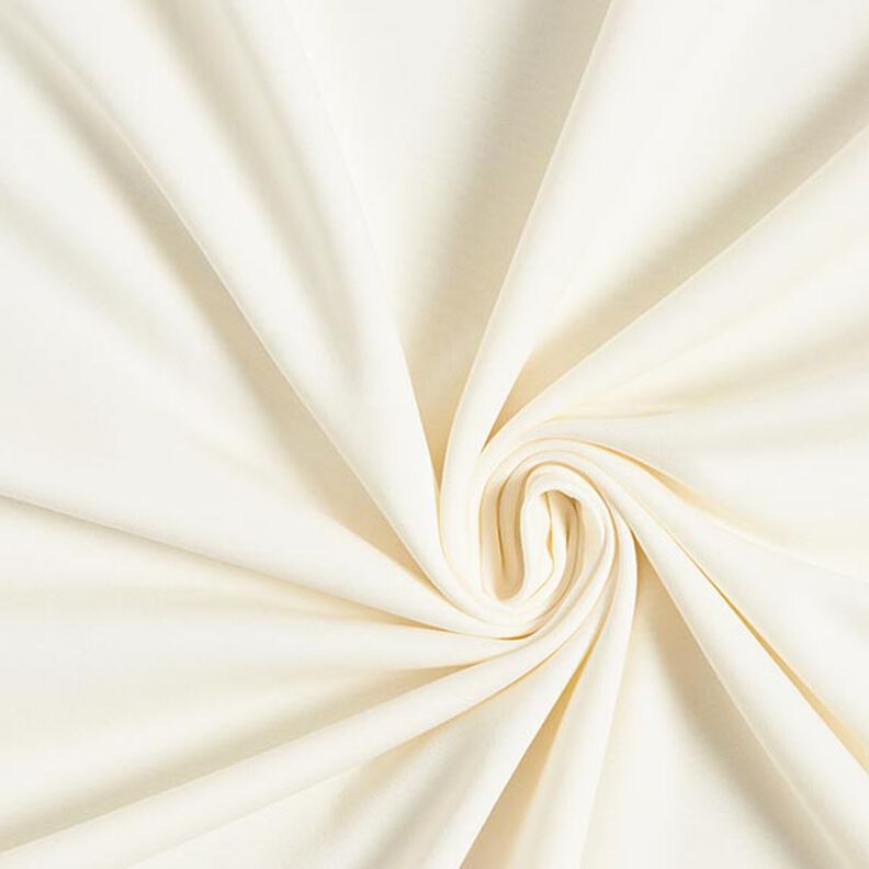 Lehká bavlněná teplákovina jednobarevná – vlněná bílá,  image number 1