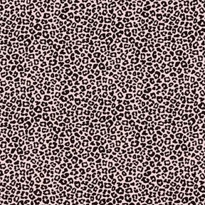 Bavlněný žerzej mini leopardí potisk – světle růžová/černá, 
