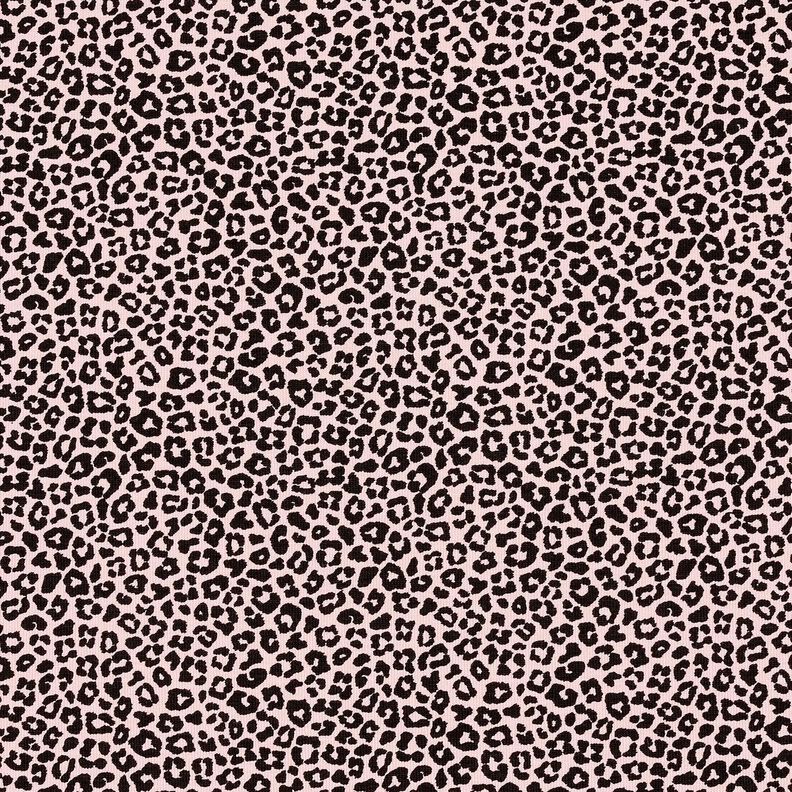 Bavlněný žerzej mini leopardí potisk – světle růžová/černá, image number 1