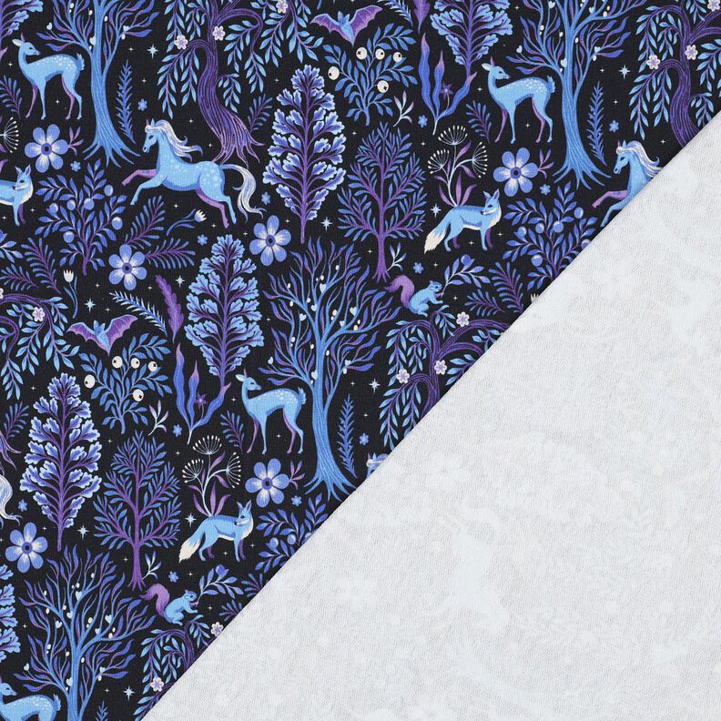 Francouzské froté letní teplákovina Pohádkový les digitální potisk | Poppy Fabrics –, image number 4