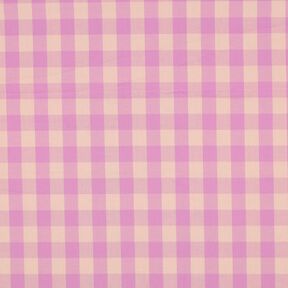 Bavlněný popelín Károvaná | Poppy Fabrics – světle růžová/pastelově fialová, 