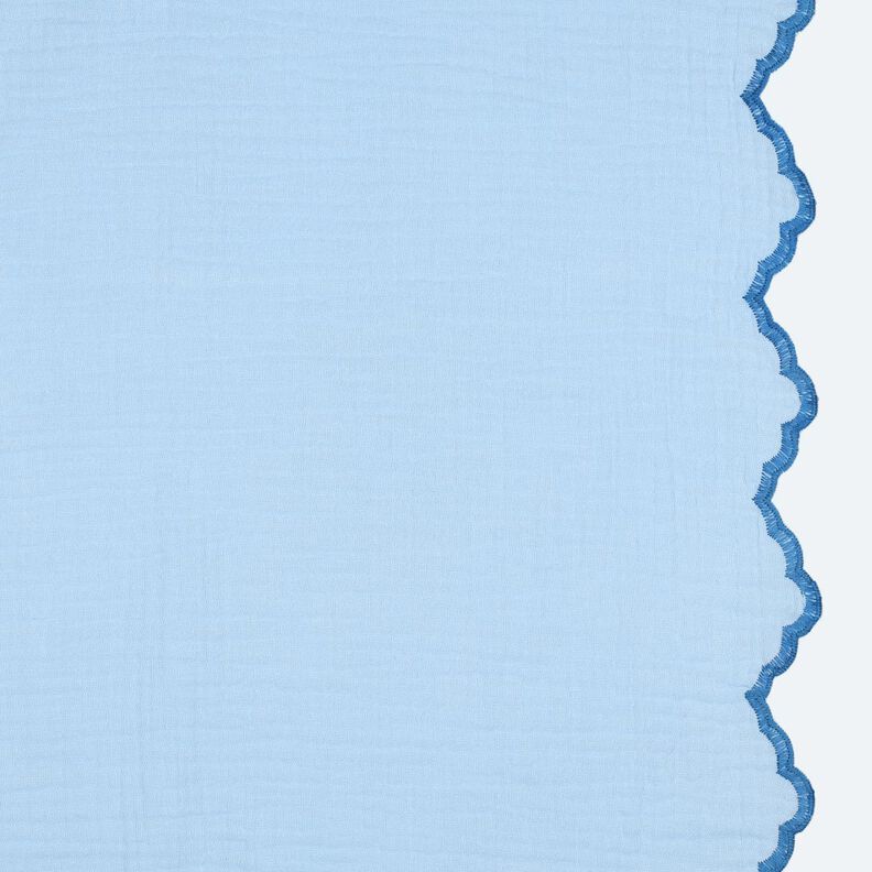 Mušelín / dvojitá mačkaná tkanina Oboustranně zahnutý okraj | Poppy Fabrics – světle, image number 1