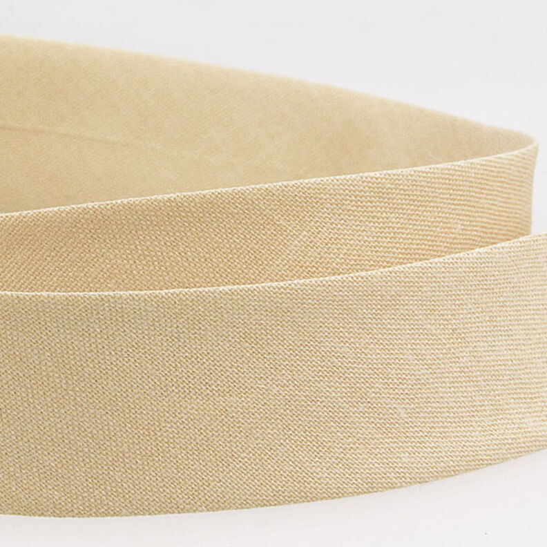 Šikmý proužek Polycotton [20 mm] – světle béžová,  image number 2