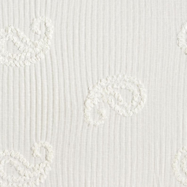 Žebrovaná pletenina Efekt paisley – slonová kost,  image number 1