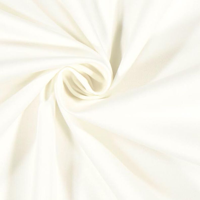 Strečový bavlněný satén – vlněná bílá,  image number 2
